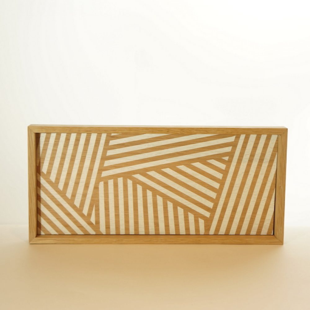 Petit plateau razzle dazzle - Blanc